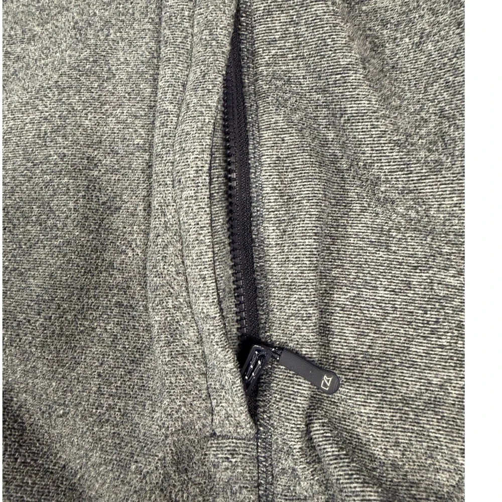 Cutter & Buck Spark Mainsail Mens Fleece Vest Grey Full Zip L Golf Gorpcore